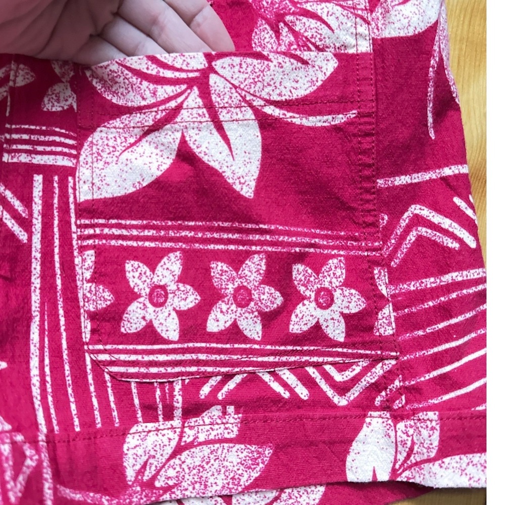 Free People Hot Pink Tropical Hawaiian Floral Boho Festival Shorts NWT Small - Picture 2 of 6